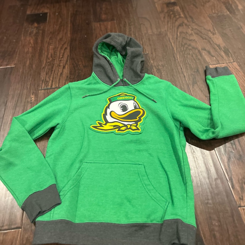 Oregon Ducks Green and Gray Hoodie medium